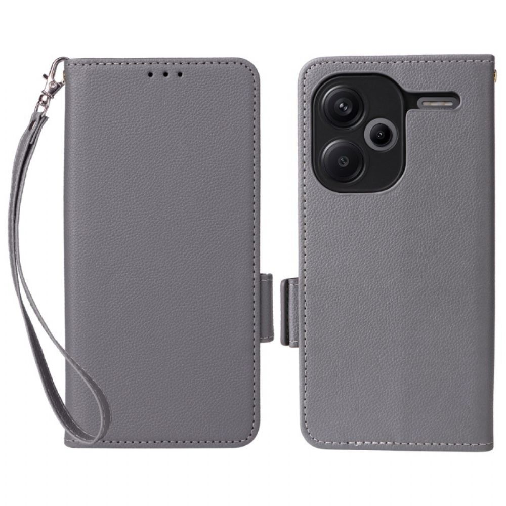 Folio-hoesje Xiaomi Redmi Note 13 Pro Plus 5g Ultradun Met Riem