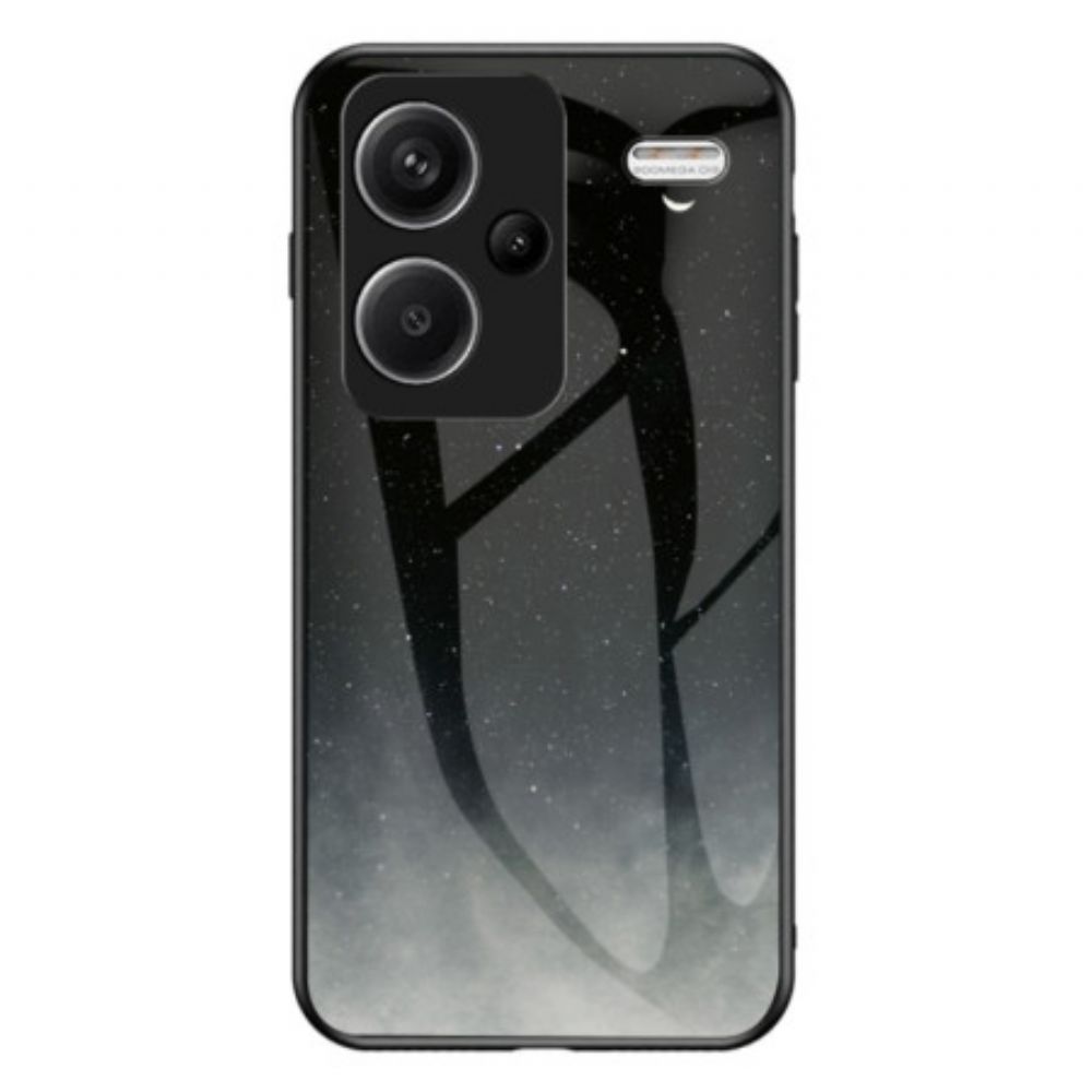 Hoesje Voor Xiaomi Redmi Note 13 Pro Plus 5g Gehard Glas Met Sterrenhemel
