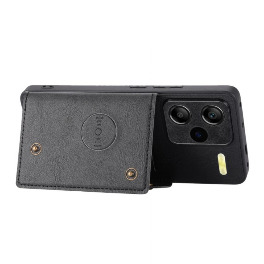 Hoesje Voor Xiaomi Redmi Note 13 Pro Plus 5g Met Steun En Kaarthouder