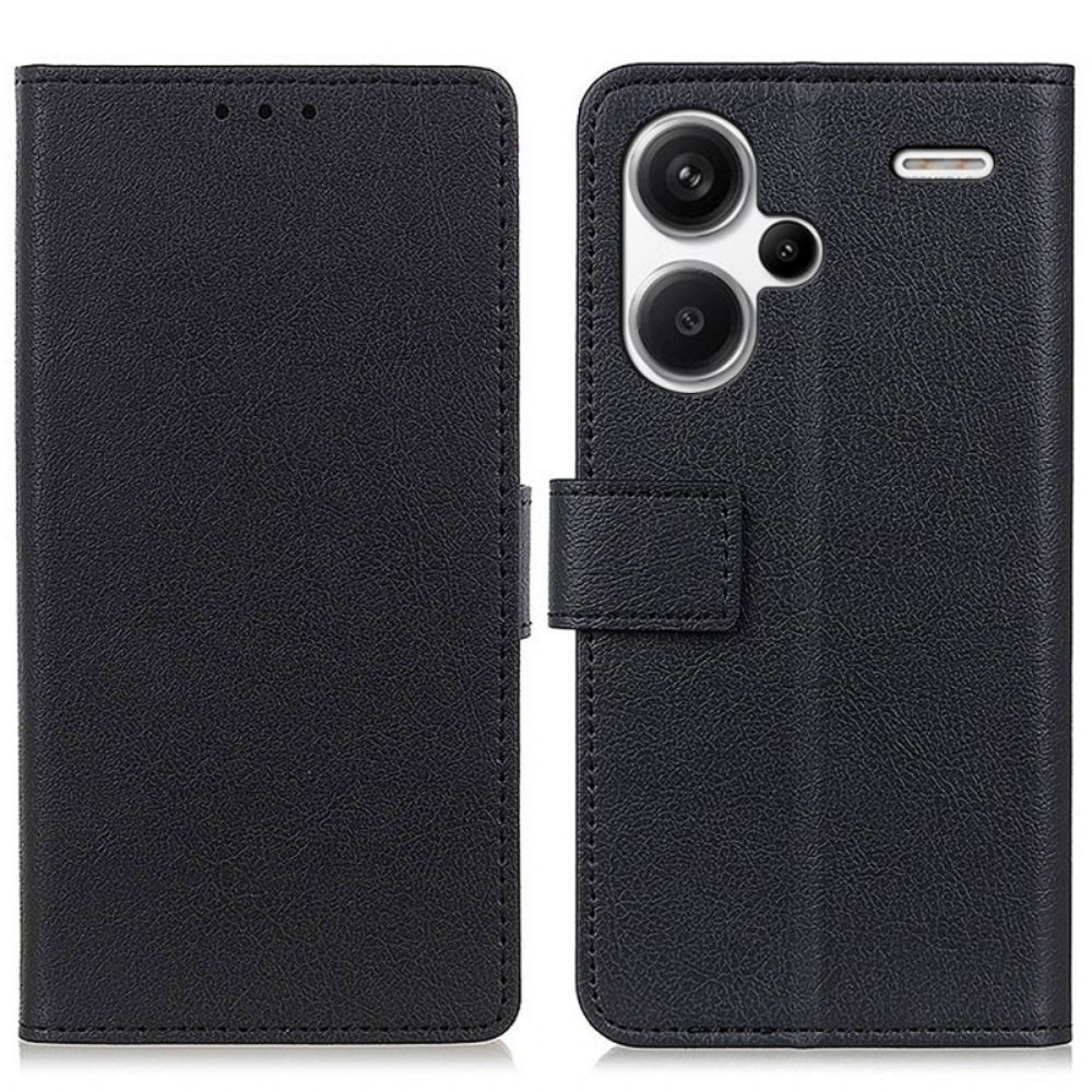 Leren Hoesje Xiaomi Redmi Note 13 Pro Plus 5g Klassiek