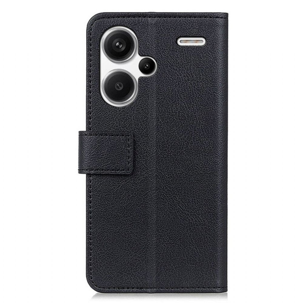Leren Hoesje Xiaomi Redmi Note 13 Pro Plus 5g Klassiek