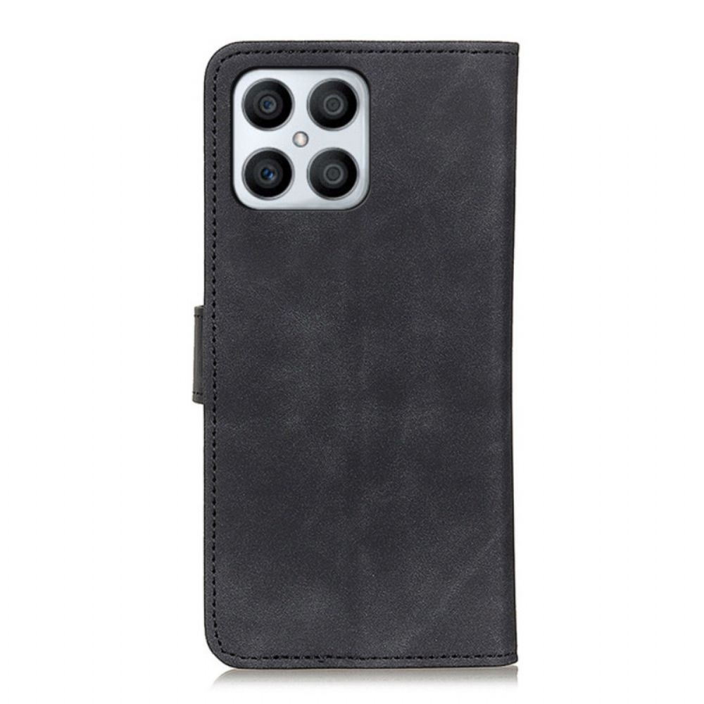 Folio-hoesje voor Honor X8 Vintage Leereffect Khazneh