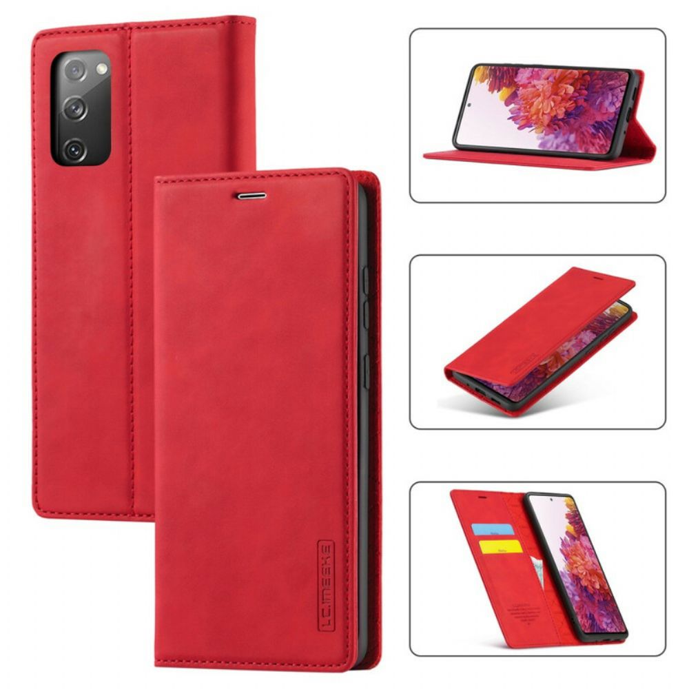 Bescherming Hoesje voor Samsung Galaxy S20 FE Folio-hoesje Lc.imeeke Leereffect