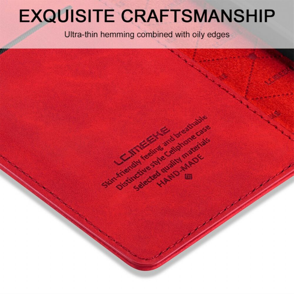Bescherming Hoesje voor Samsung Galaxy S20 FE Folio-hoesje Lc.imeeke Leereffect