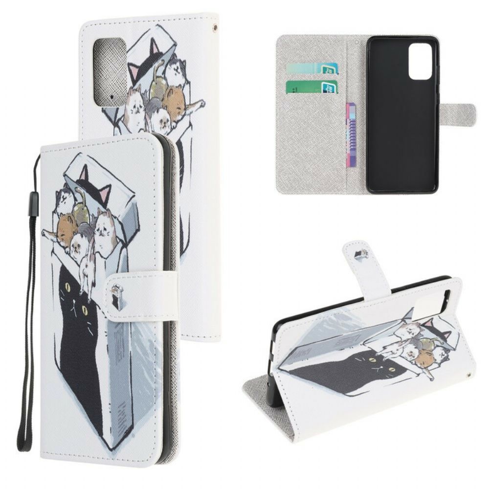 Flip Case voor Samsung Galaxy S20 FE Met Ketting Thong Kat Levering