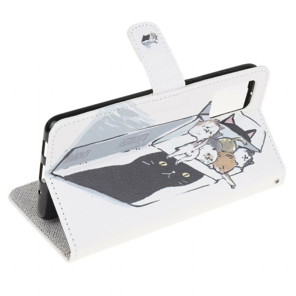 Flip Case voor Samsung Galaxy S20 FE Met Ketting Thong Kat Levering