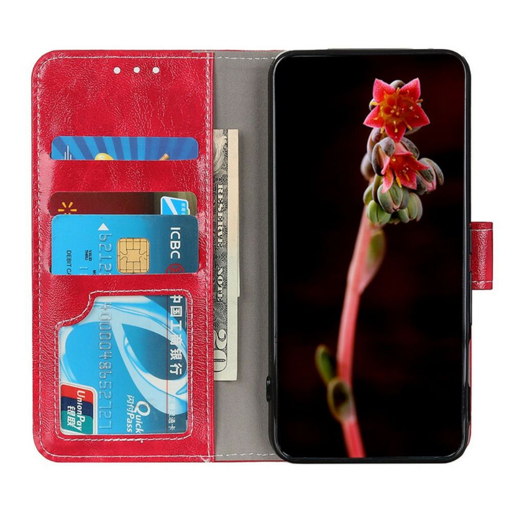 Folio-hoesje voor Samsung Galaxy S20 FE Glanzende En Zichtbare Naden