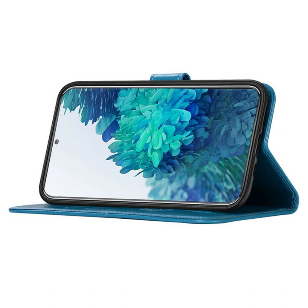 Folio-hoesje voor Samsung Galaxy S20 FE Lederen Effect Dromenvanger Uil