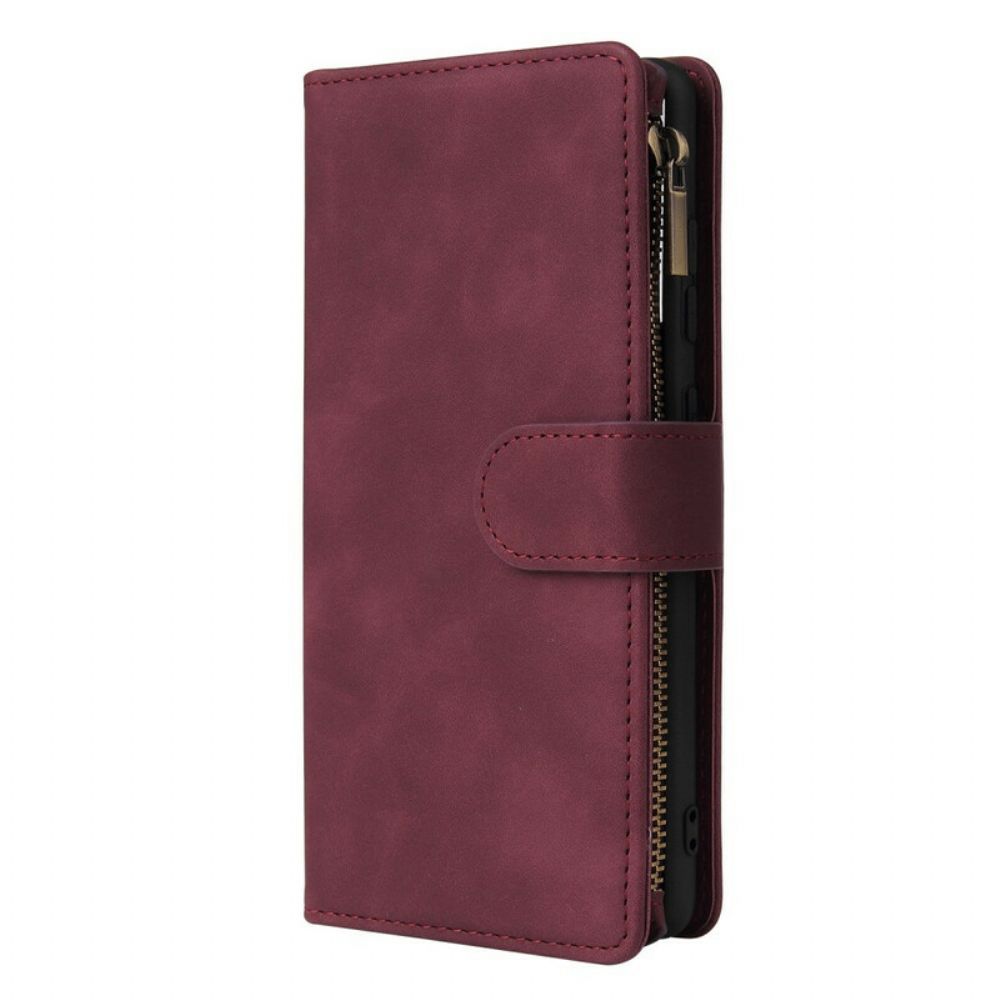Folio-hoesje voor Samsung Galaxy S20 FE Leerstijl Met Meerdere Kaarten En Koord