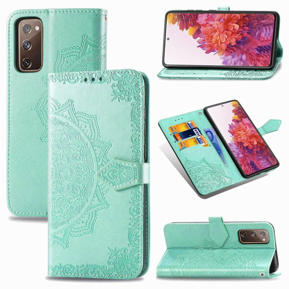 Folio-hoesje voor Samsung Galaxy S20 FE Mandala Van Middelbare Leeftijd