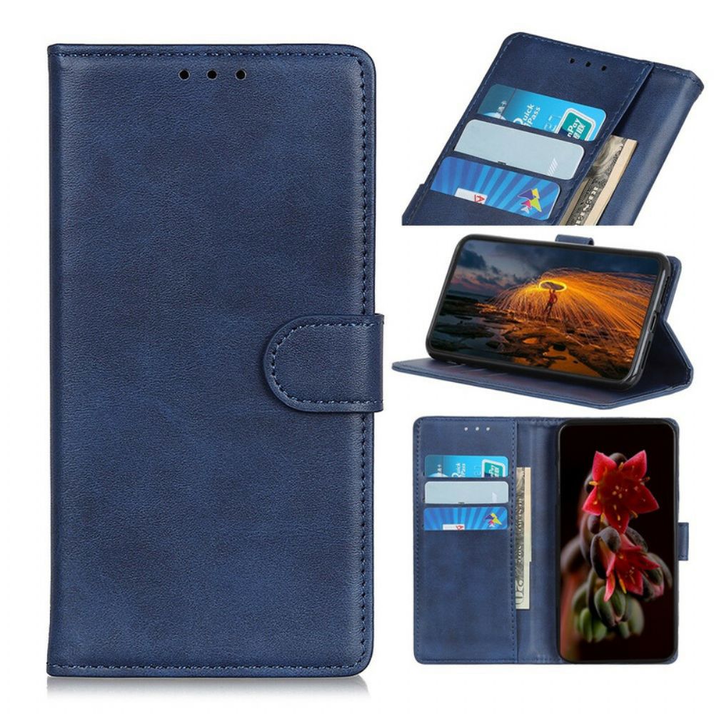 Folio-hoesje voor Samsung Galaxy S20 FE Retro Mat Leereffect