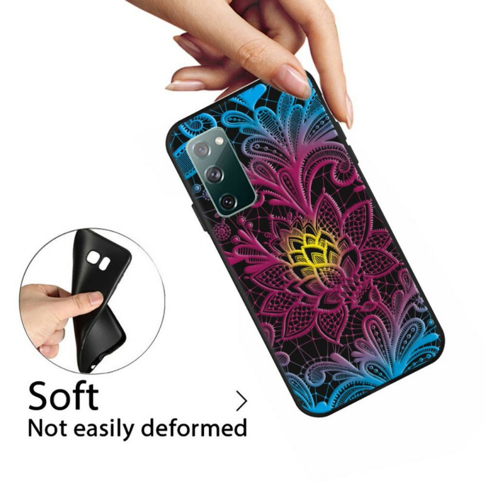 Hoesje voor Samsung Galaxy S20 FE Intens Bloemig
