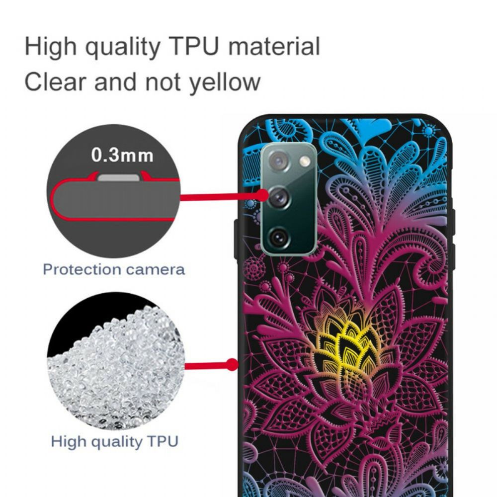 Hoesje voor Samsung Galaxy S20 FE Intens Bloemig
