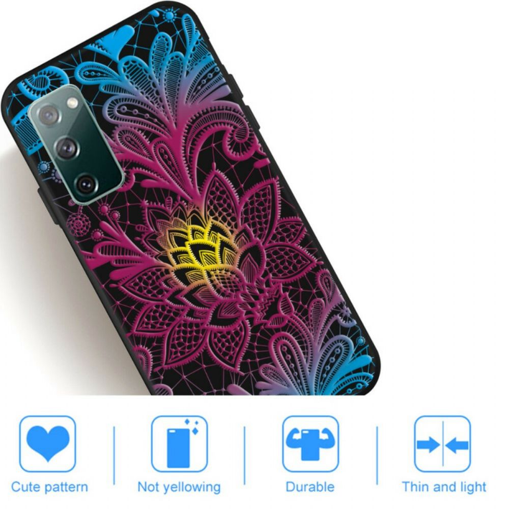 Hoesje voor Samsung Galaxy S20 FE Intens Bloemig