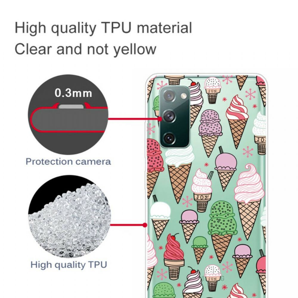 Hoesje voor Samsung Galaxy S20 FE Roomijs