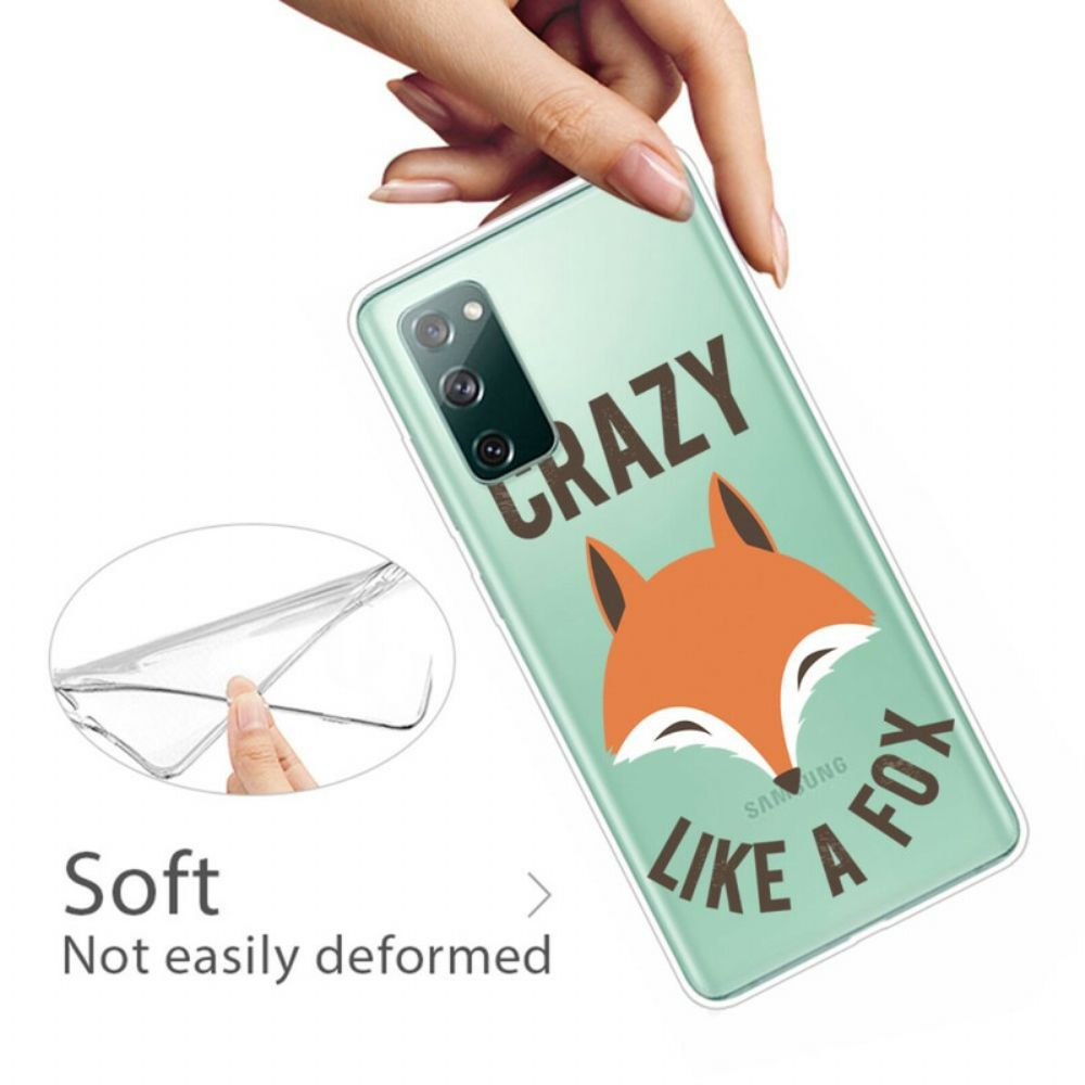 Hoesje voor Samsung Galaxy S20 FE Vos / Gek Als Een Vos