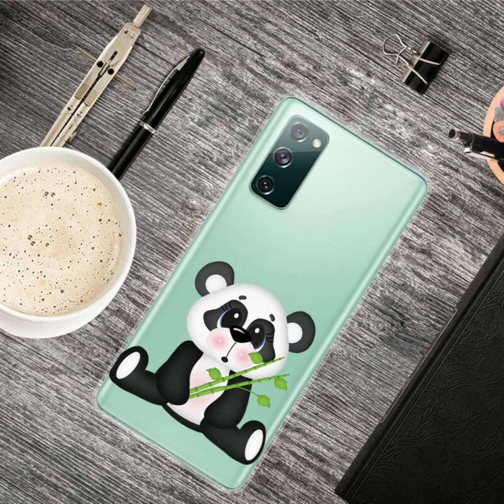 Telefoonhoesje voor Samsung Galaxy S20 FE Transparante Verdrietige Panda