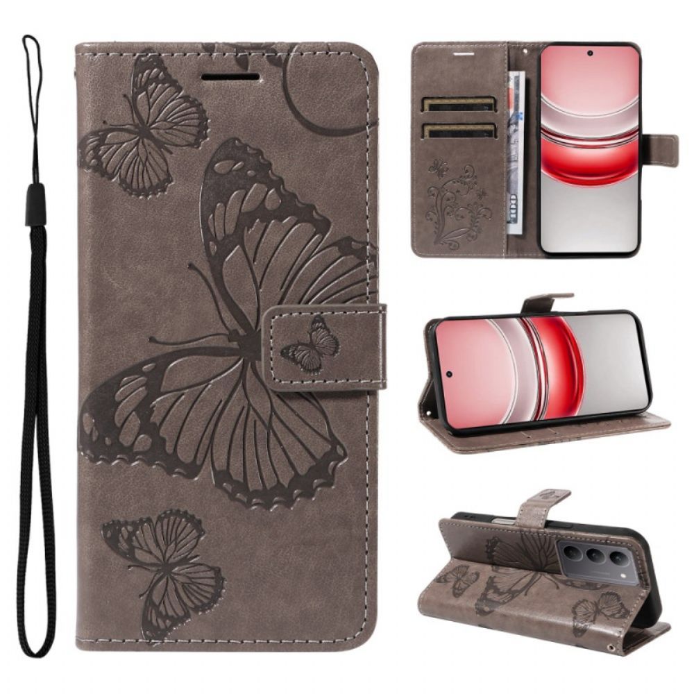 Folio-hoesje Realme C71 Reuzenvlinders