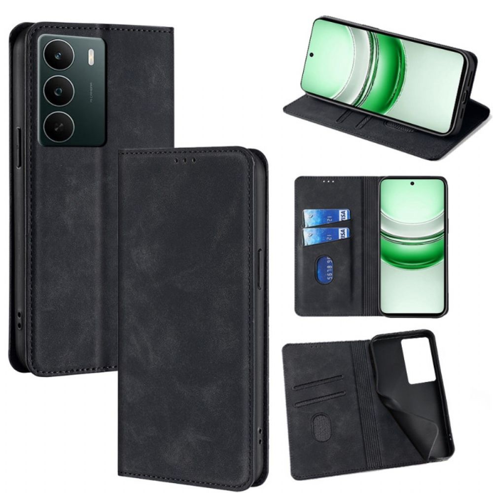 Folio-hoesje Realme C71 Suède Effect Bescherming Hoesje