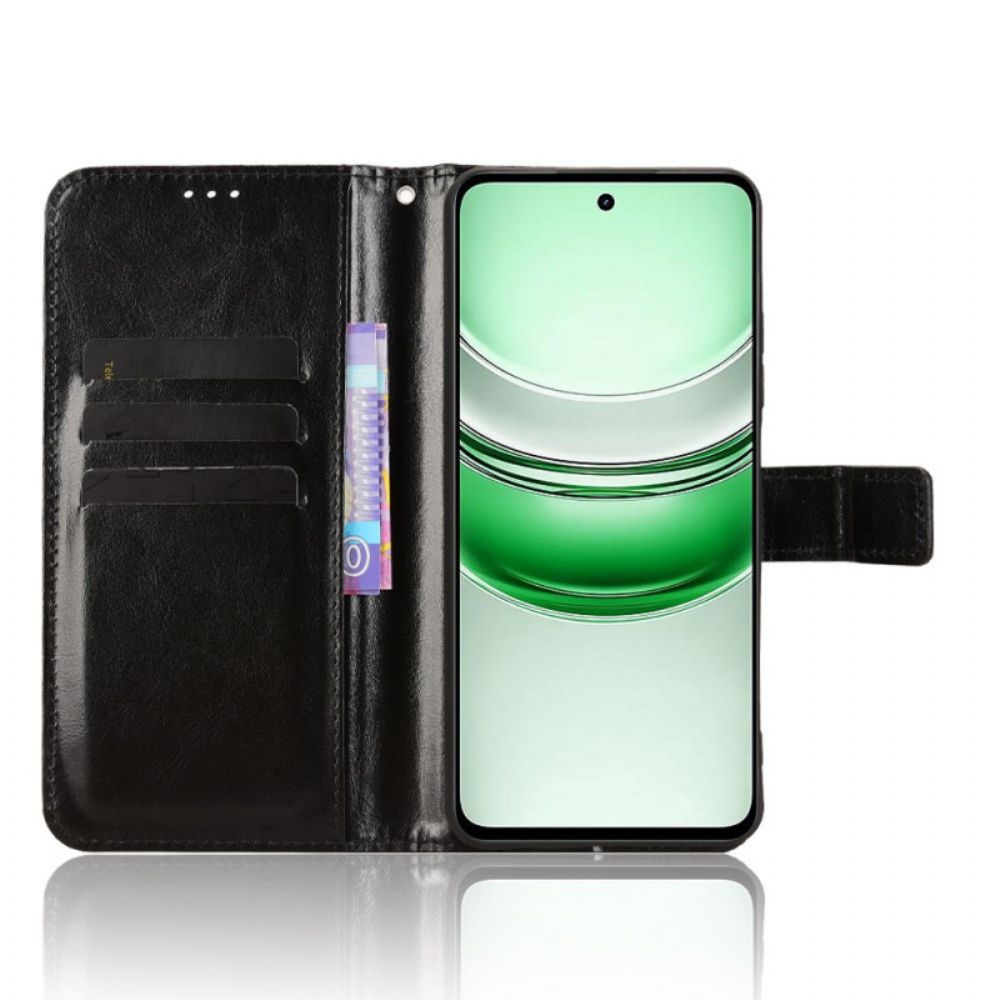 Folio-hoesje Realme C71 Telefoonhoesje Opvallend Imitatieleer