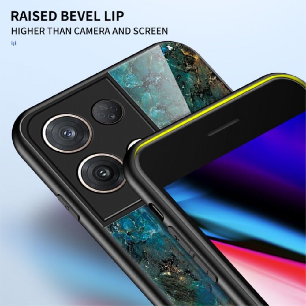 Telefoonhoesje voor Oppo Reno 8 Pro Marmer Gehard Glas