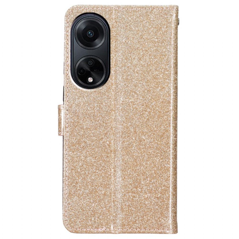 Bescherming Hoesje Oppo A98 5g Pailletten Met Bandjes
