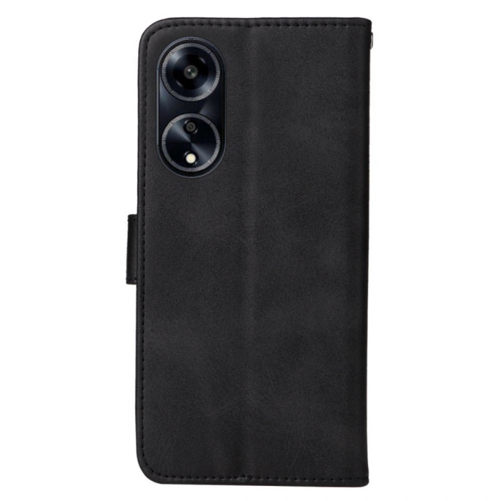 Flip Case Leren Oppo A98 5g Verenigd Met Riem