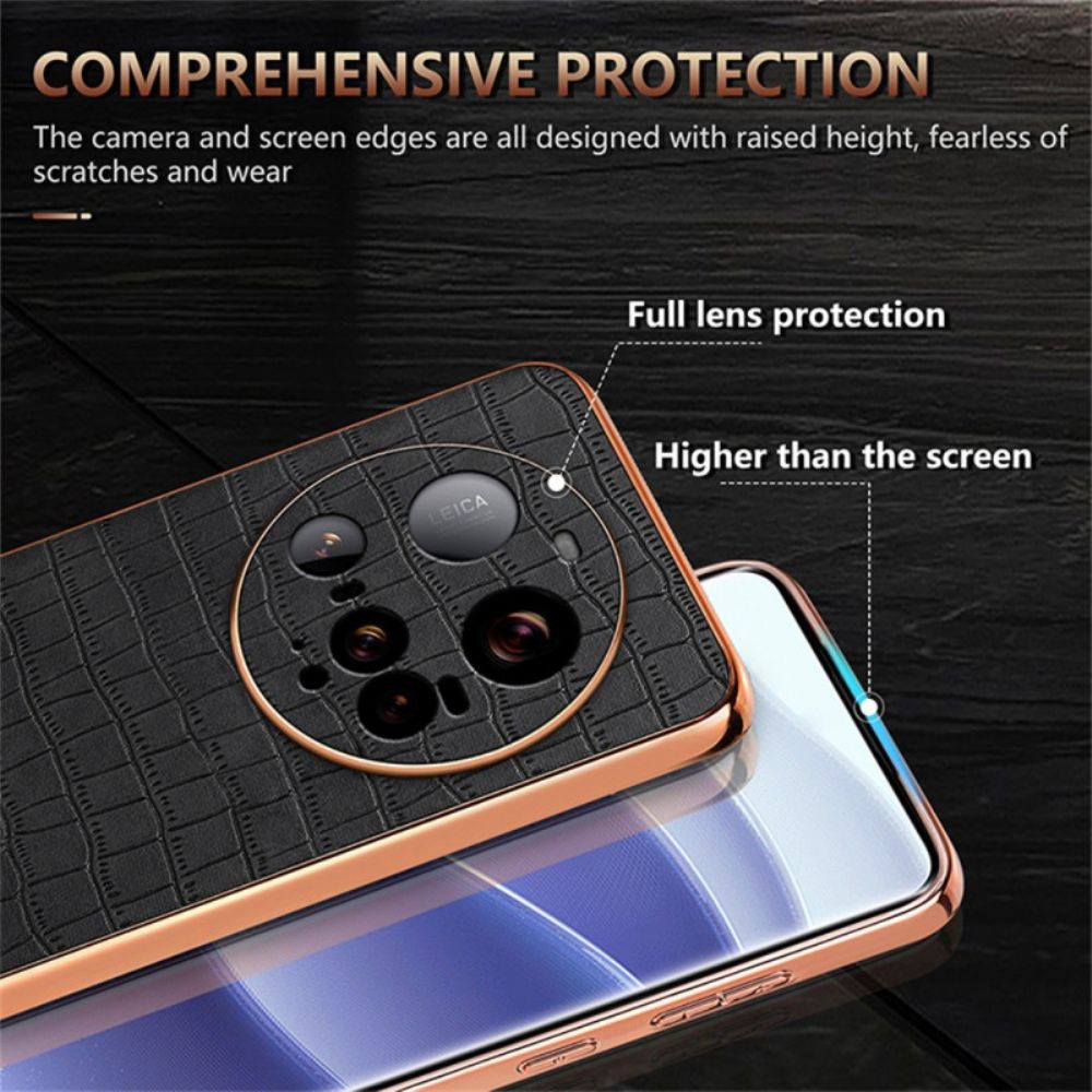 Cover Hoesje Xiaomi 15 Ultra Telefoonhoesje Krokodillentextuur Azns