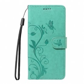 Flip Case Leren Xiaomi 15 Ultra Bloemenpatroon