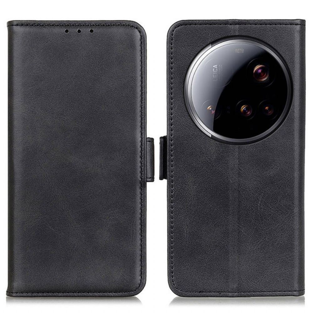 Flip Case Leren Xiaomi 15 Ultra Dubbele Sluiting