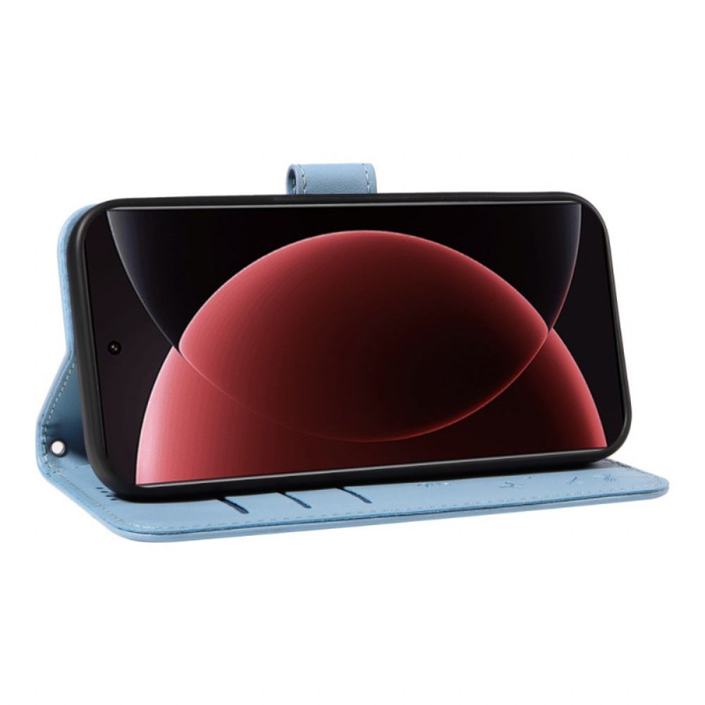 Flip Case Leren Xiaomi 15 Ultra Paardenbloemband