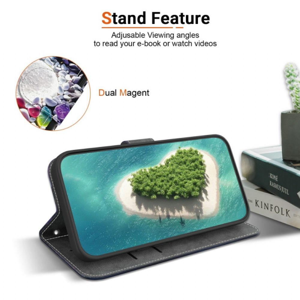 Flip Case Leren Xiaomi 15 Ultra Wit Hart