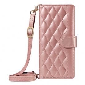 Folio-hoesje Xiaomi 15 Ultra Gevoerd Met Riem En Schouderriem