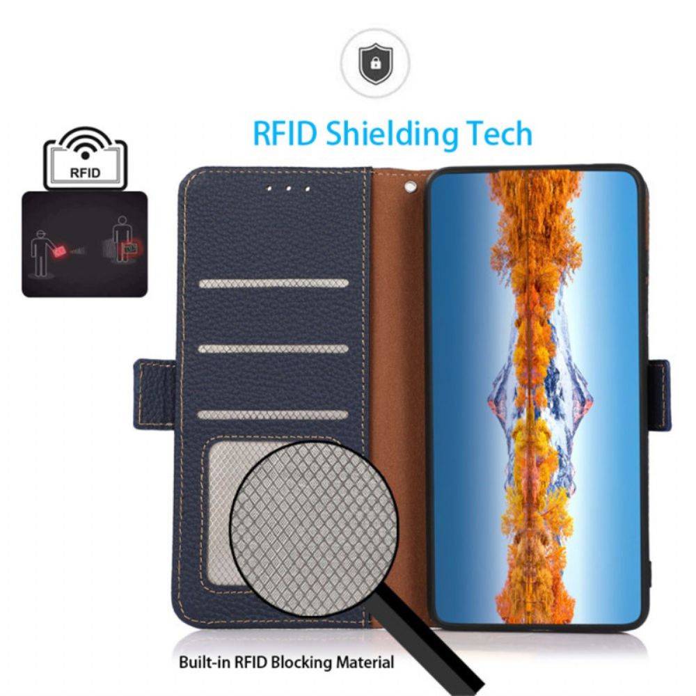 Folio-hoesje Xiaomi 15 Ultra Khazneh Rfid-blokkerend Leer