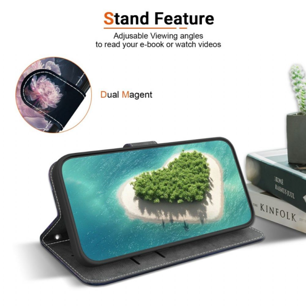 Folio-hoesje Xiaomi 15 Ultra Paarse Pioenroos