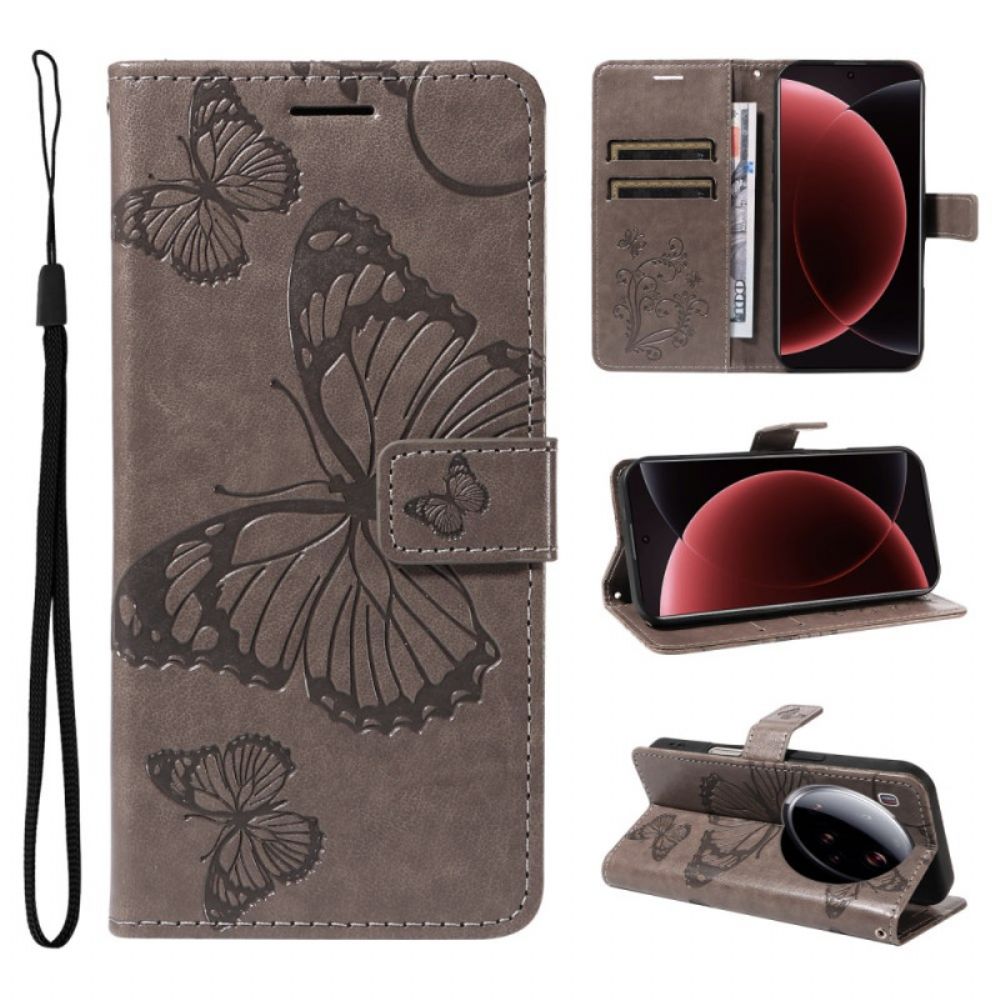 Folio-hoesje Xiaomi 15 Ultra Reuzenvlinders