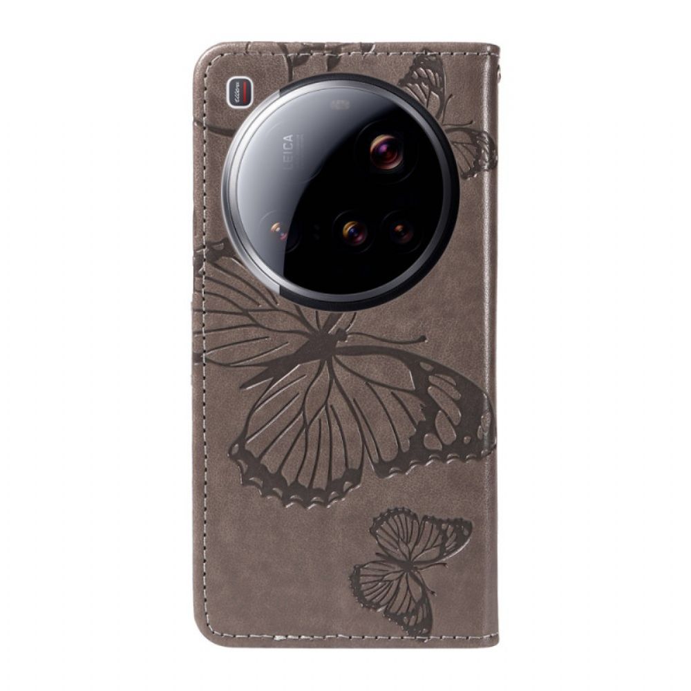 Folio-hoesje Xiaomi 15 Ultra Reuzenvlinders