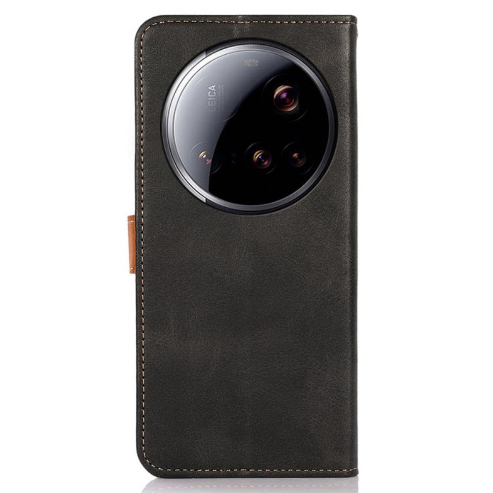 Folio-hoesje Xiaomi 15 Ultra Telefoonhoesje Gouden Sluiting