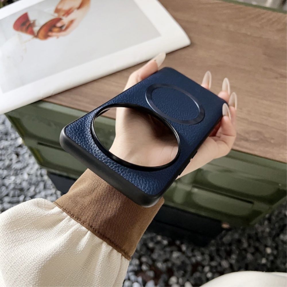 Hoesje Xiaomi 15 Ultra Compatibel Met Magsafe Lychee Leerlook Bescherming Hoesje