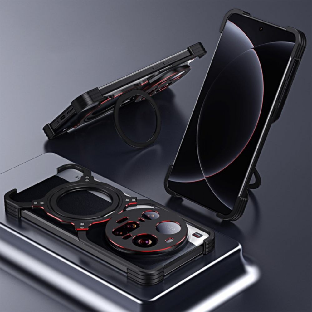 Hoesje Xiaomi 15 Ultra Magnetische Standaard En Bumper Bescherming Hoesje