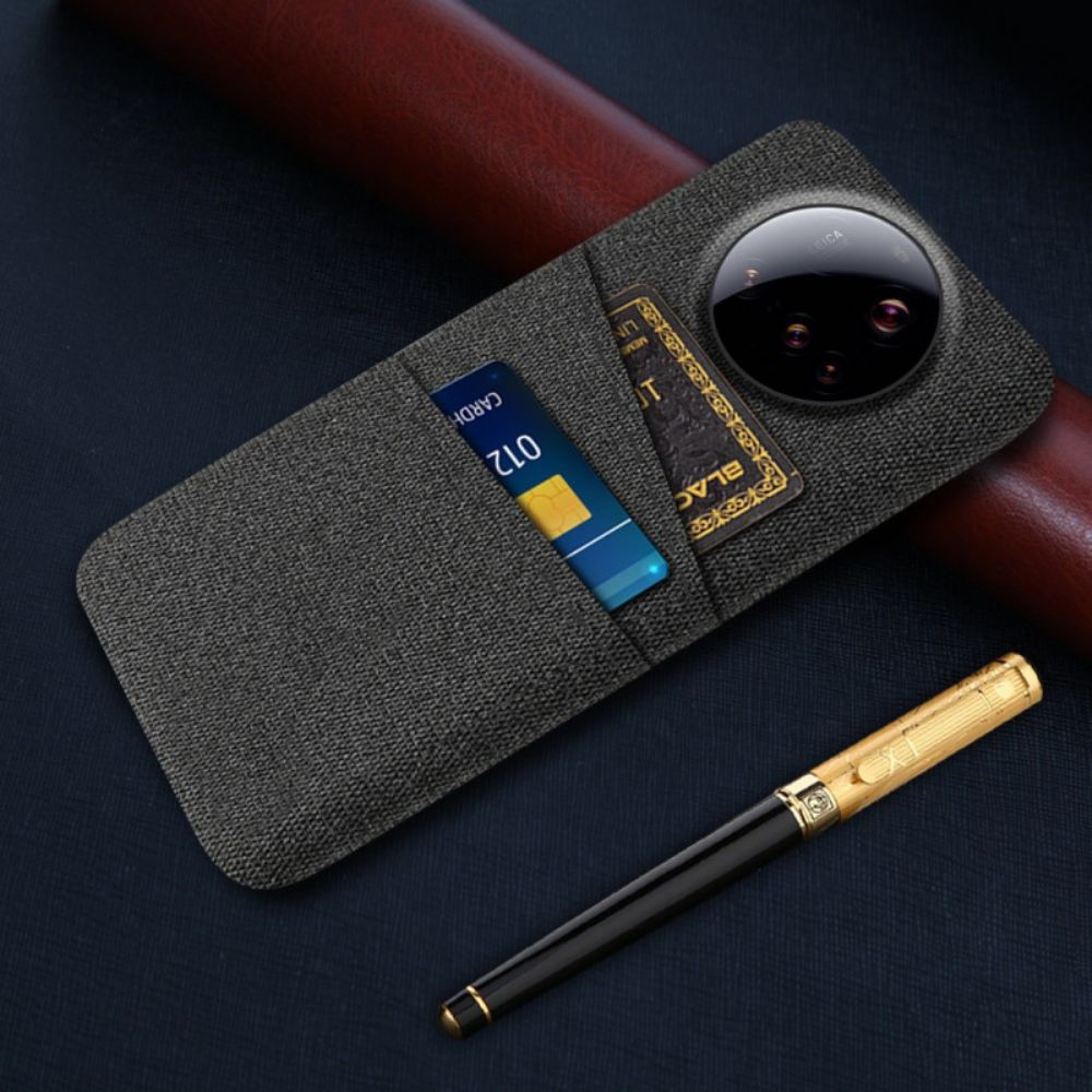 Hoesje Xiaomi 15 Ultra Stoffen Dubbele Kaarthouder