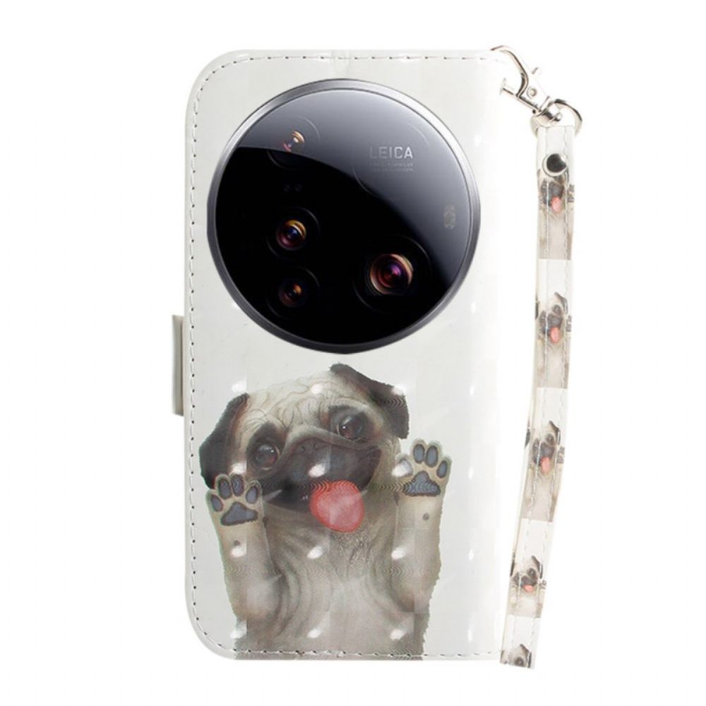 Leren Hoesje Voor Xiaomi 15 Ultra Mops Met Sleutelkoord