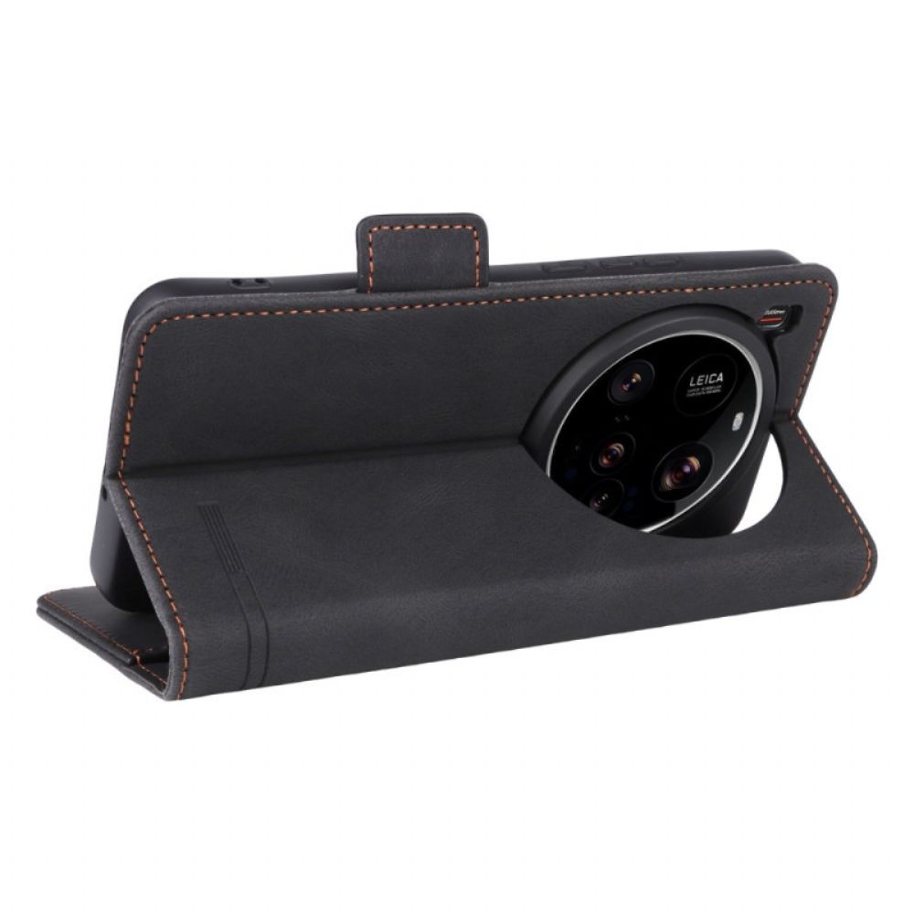 Leren Hoesje Voor Xiaomi 15 Ultra Retro Design