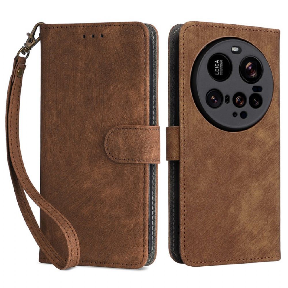 Leren Hoesje Voor Xiaomi 15 Ultra Suède-effect Rfid-blokkering