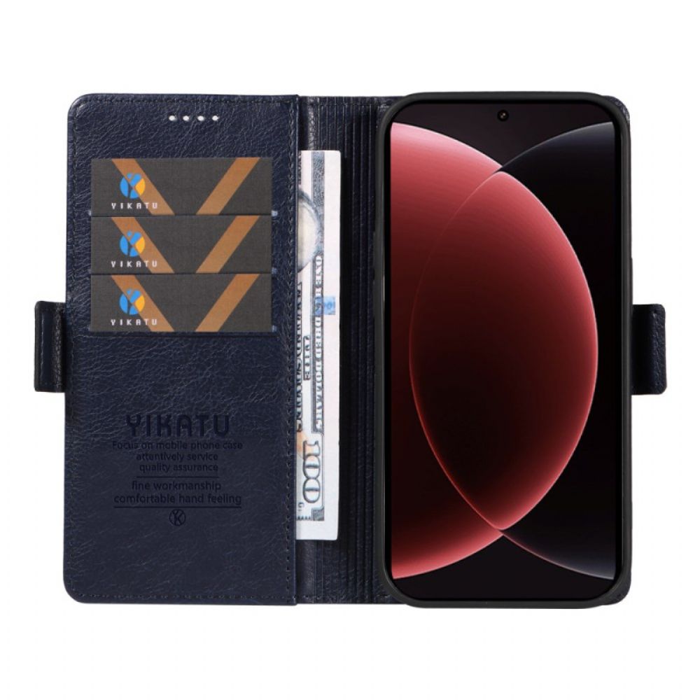 Leren Hoesje Voor Xiaomi 15 Ultra Ykatu Lychee Kunstleer