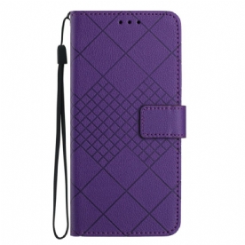 Leren Hoesje Xiaomi 15 Ultra Diamantpatroon