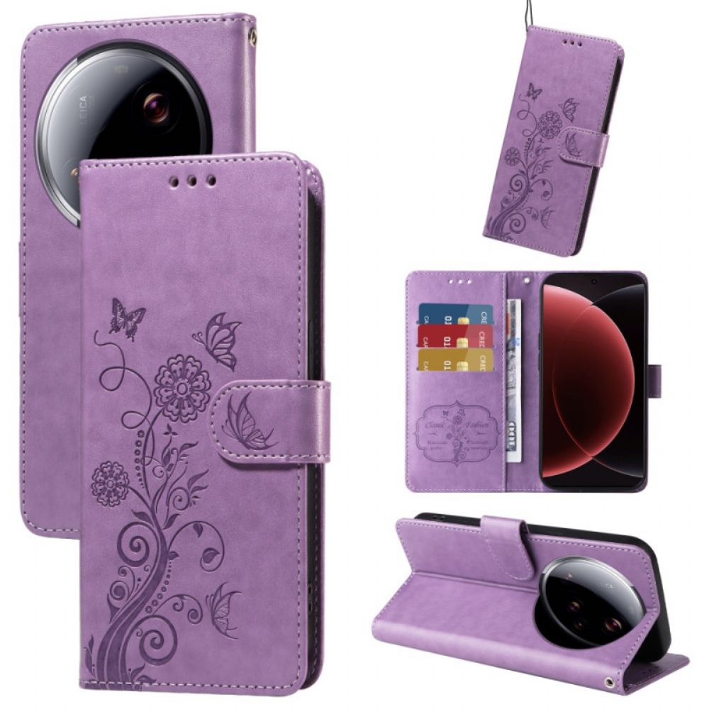 Leren Hoesje Xiaomi 15 Ultra Floralie Bescherming Hoesje