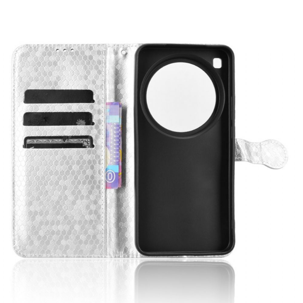 Leren Hoesje Xiaomi 15 Ultra Glitterstippen Bescherming Hoesje