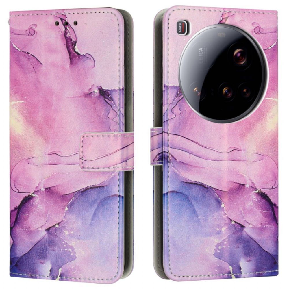 Leren Hoesje Xiaomi 15 Ultra Marmereffect