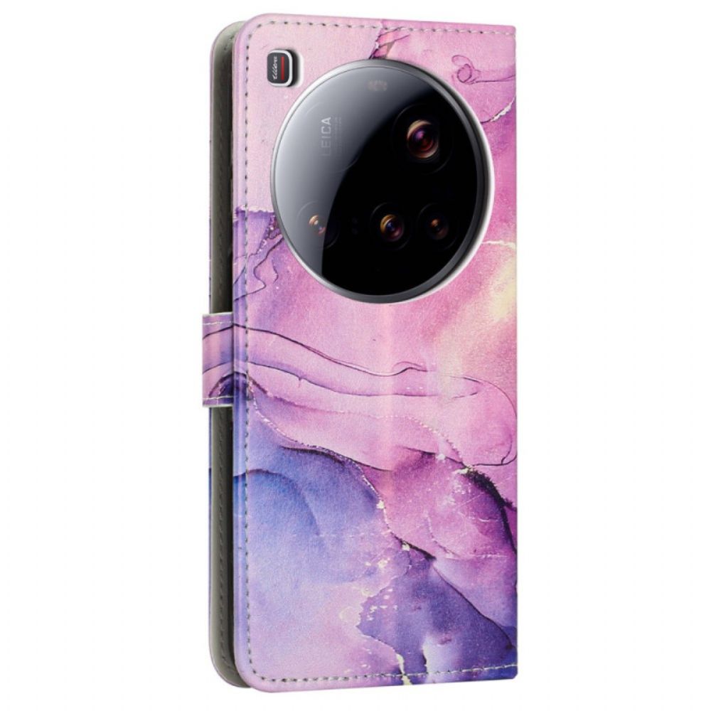 Leren Hoesje Xiaomi 15 Ultra Marmereffect